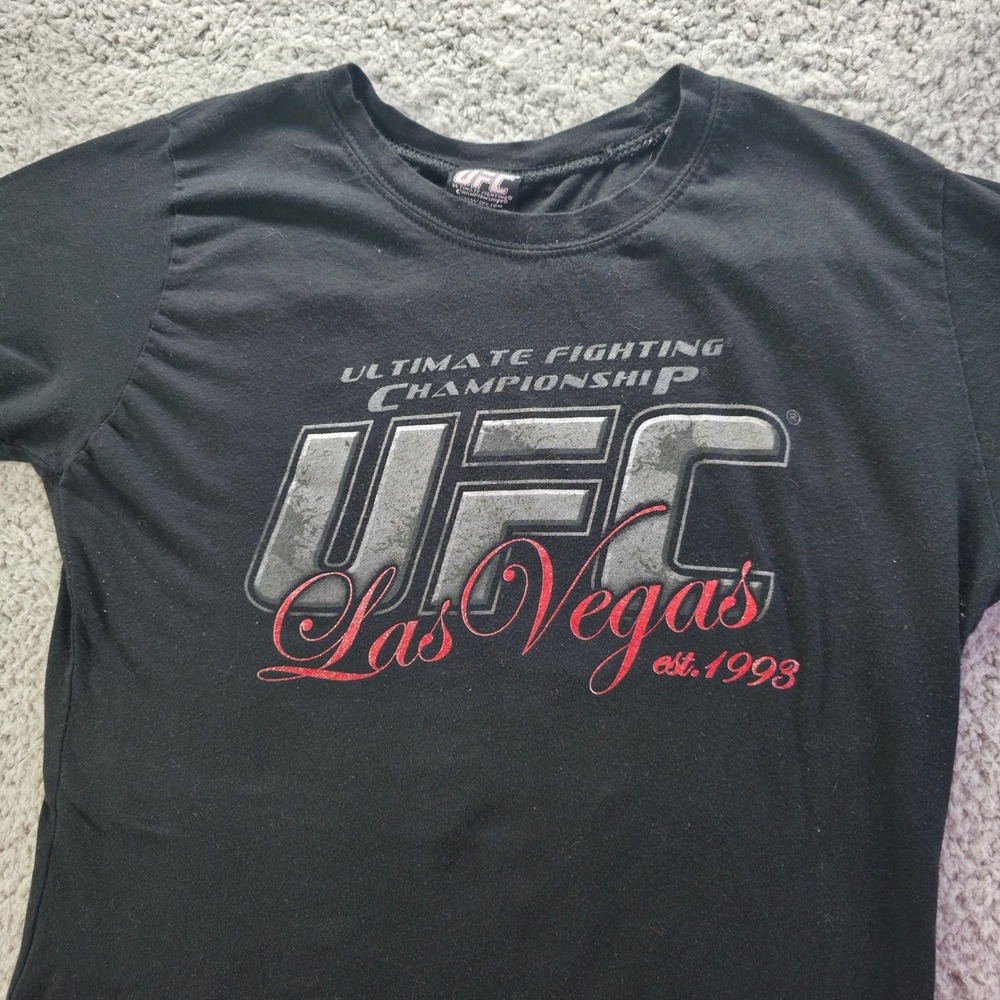 UFC Ultimate Fighting Championship Las Vegas Graphic Tee Black XL Y2K